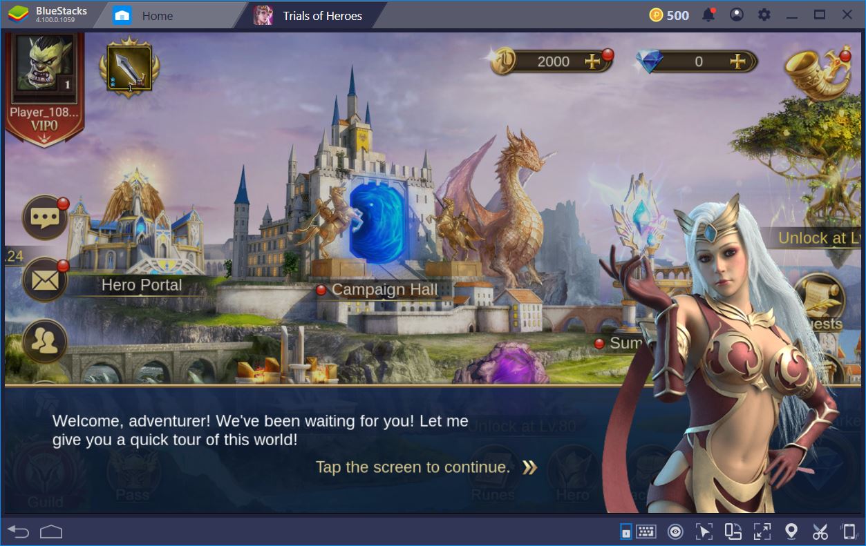 How to Install and Play Hero Adventure: Idle RPG Games on PC with BlueStacks