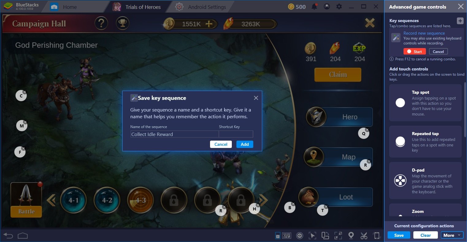 Trials of Heroes: Idle RPG – Guide to Playing on BlueStacks