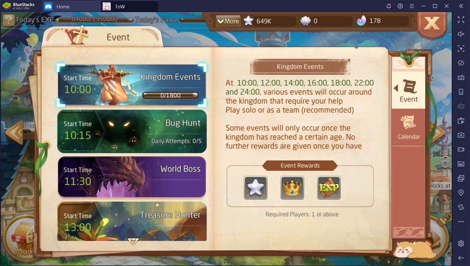 Tales of Wind: Daily To-Do List for the F2P Player