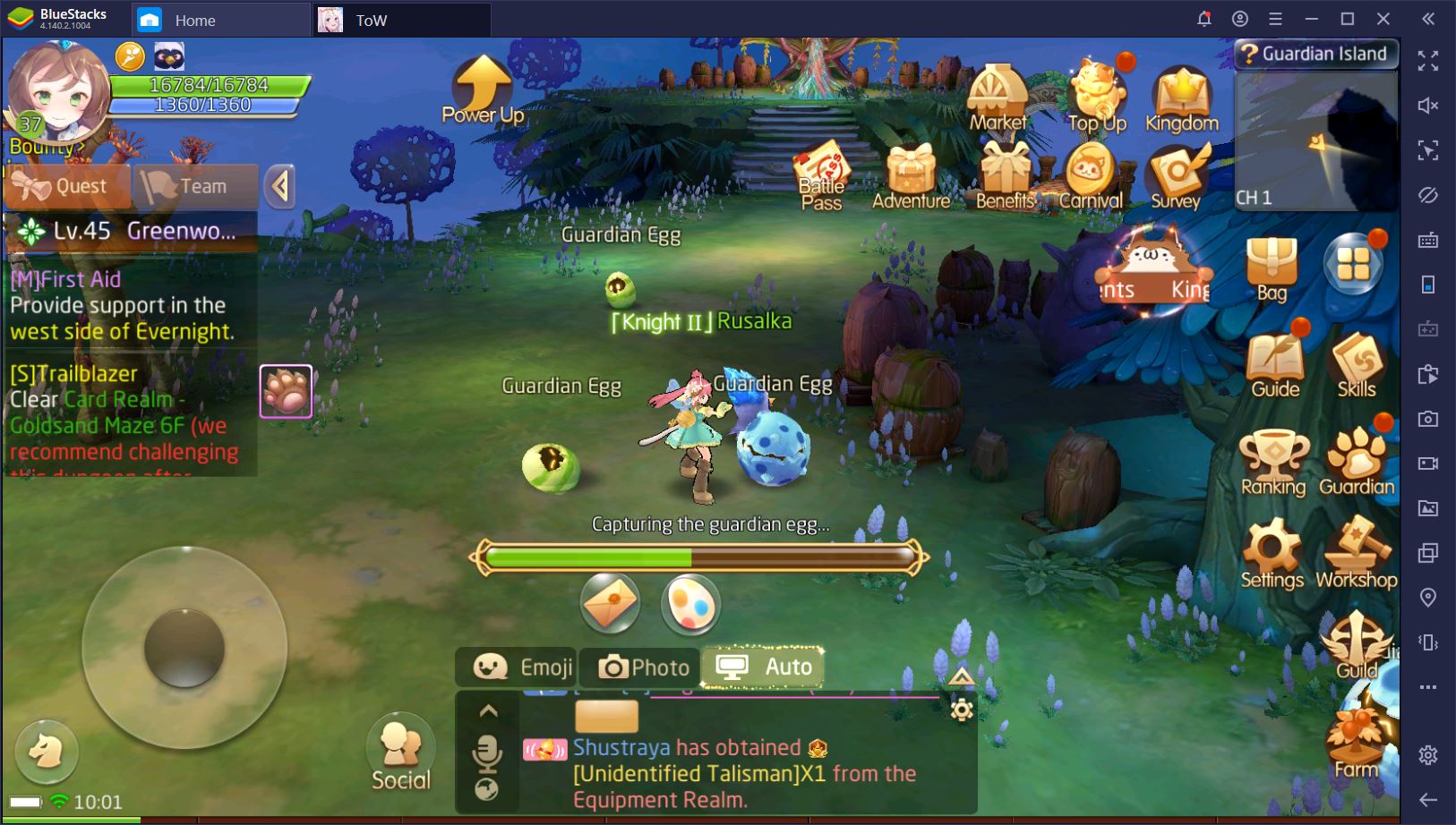 Tales Of Wind On Pc How To Catch More Guardians Bluestacks