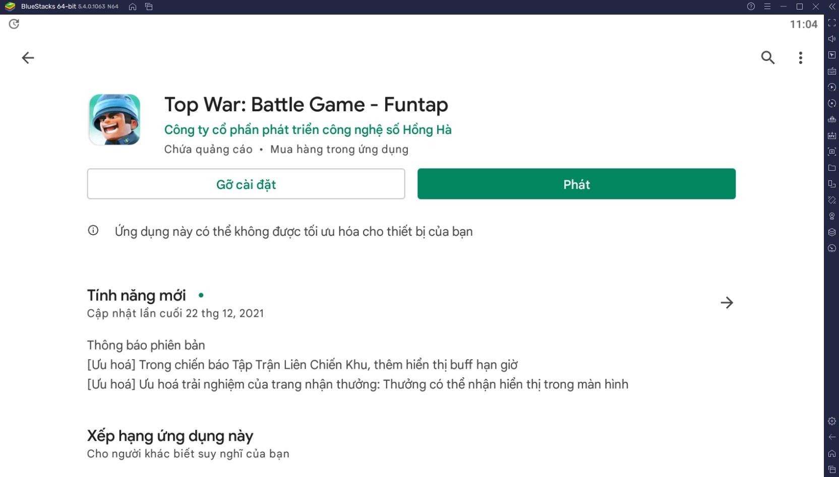 Cùng chơi game chiến thuật Top War: Battle Game trên PC với BlueStacks