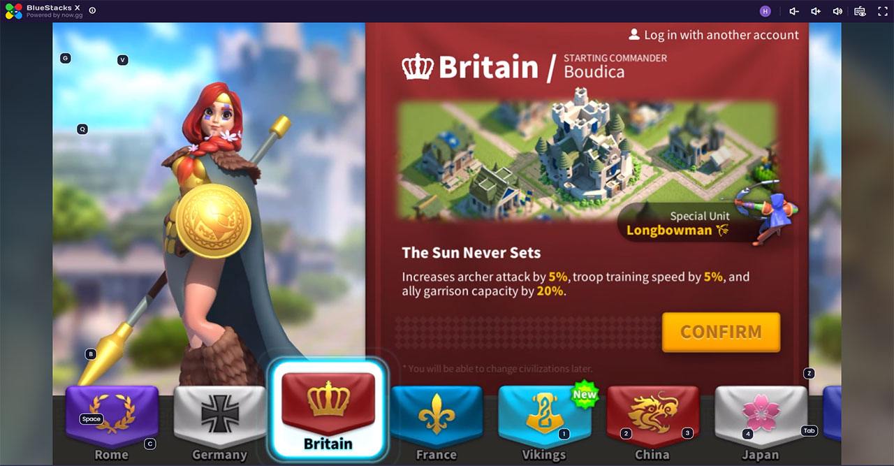 Trải nghiệm chơi Rise of Kingdoms với BlueStacks X