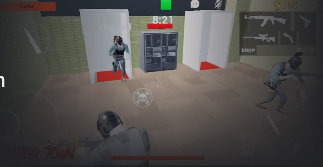 on the SCP-3008 game on Roblox, me and my friends managed to trap