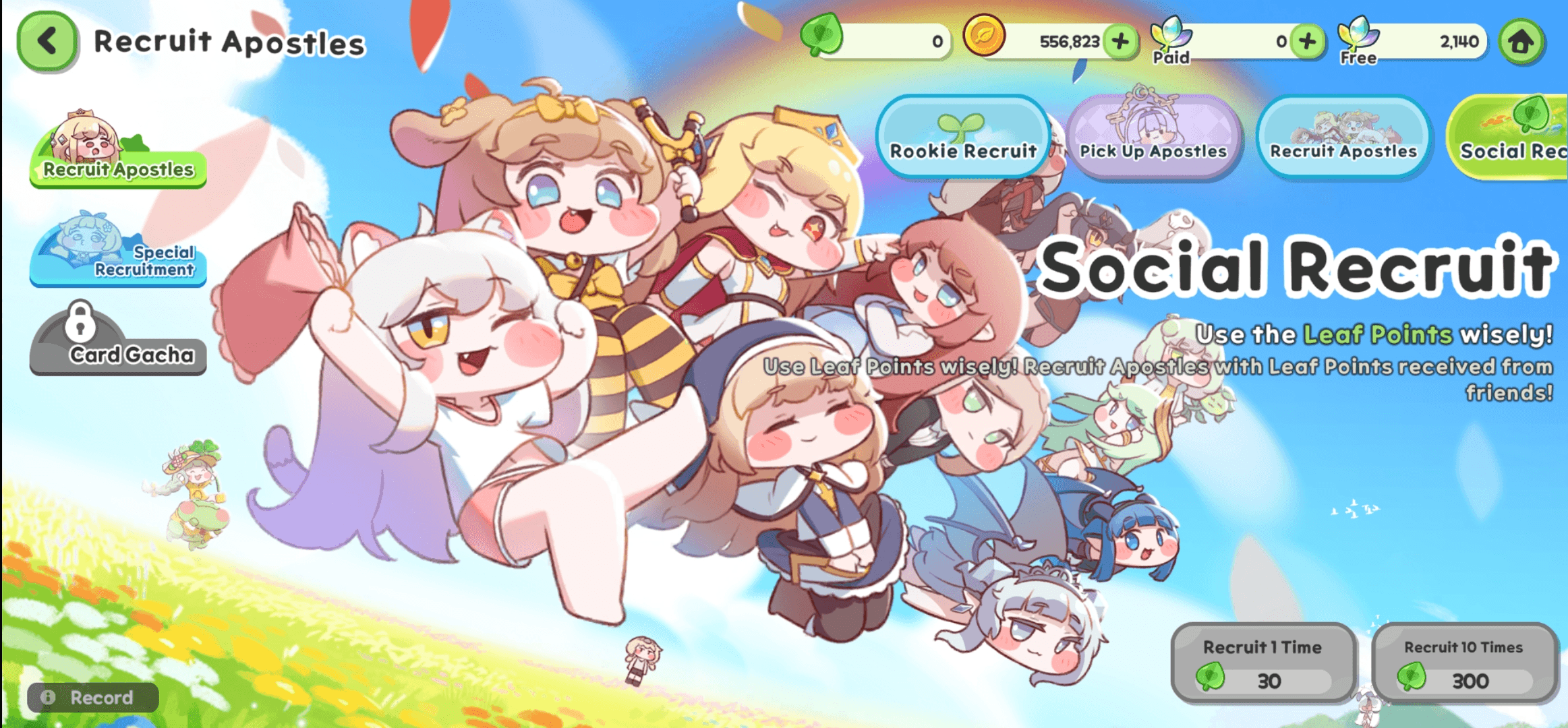 Trickcal:Chibi Go 공략 - 모집 가이드