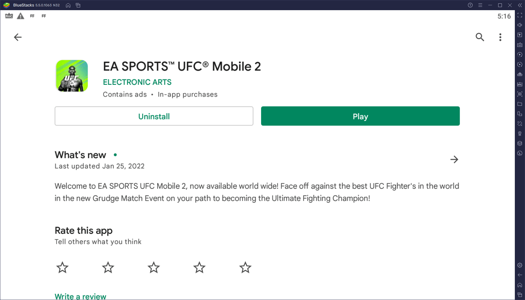 كيف تلعب UFC Mobile 2 على الكمبيوتر باستخدام BlueStacks