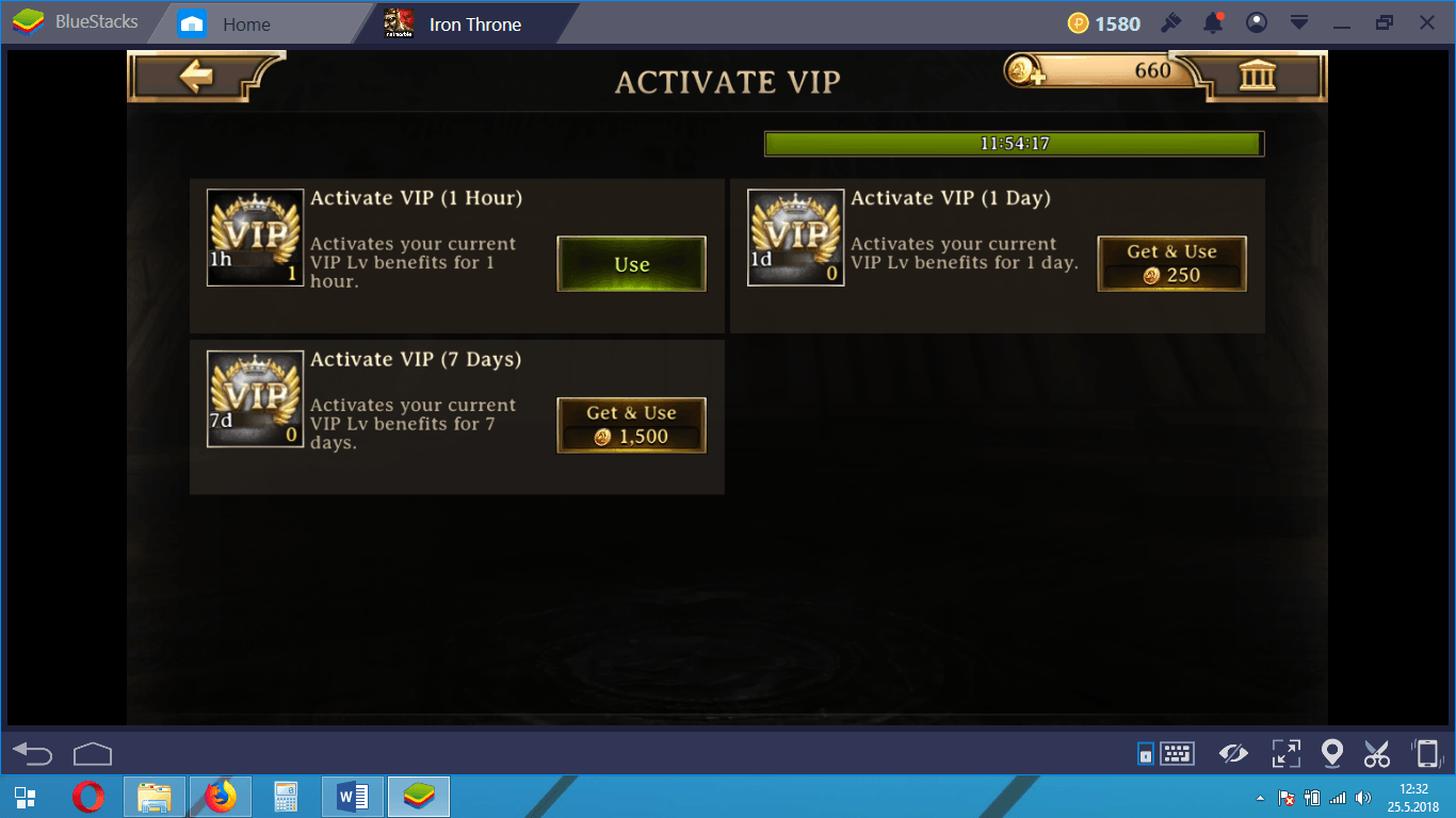 Iron Throne Gold and VIP Guide