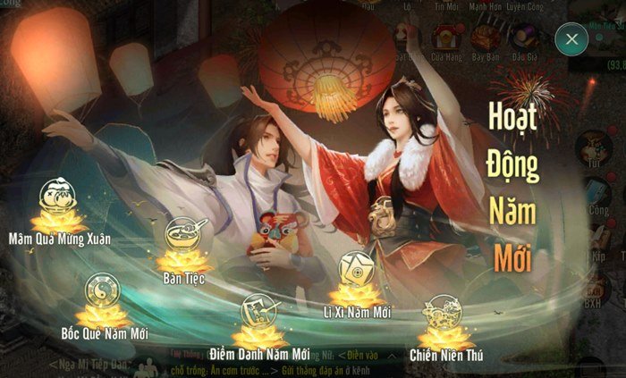 Game thủ VLTK 1 Mobile đón Tết Nhâm Dần, sắm sửa Mâm Ngũ Quả