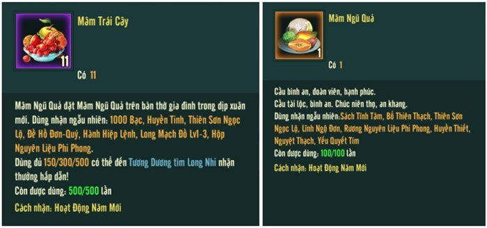 Game thủ VLTK 1 Mobile đón Tết Nhâm Dần, sắm sửa Mâm Ngũ Quả