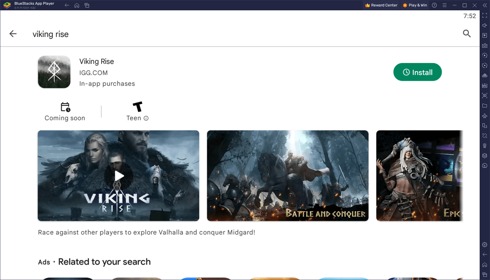 Comment Jouet à Viking Rise sur PC avec BlueStacks