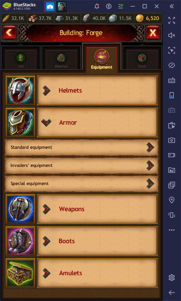 vikings war of clans hero gear