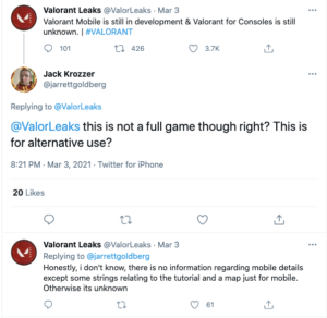 Eine Mobile Version von Valorant ist noch in Entwicklung; Geleakte Screenshots Tauchen Auf