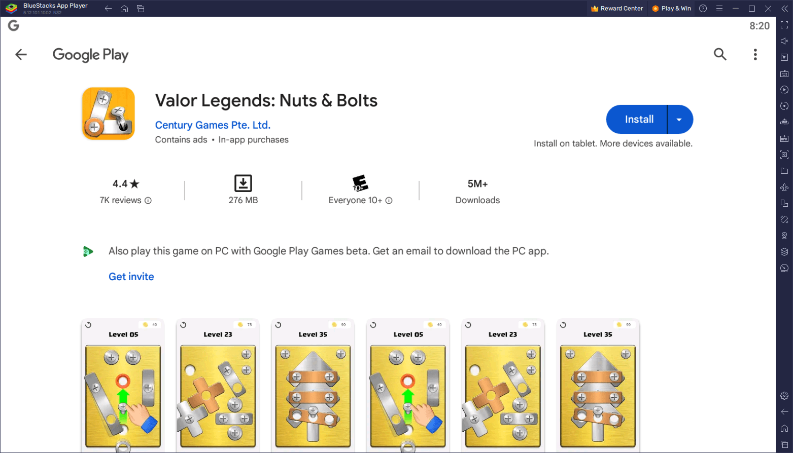 How to Play Valor Legends: Nuts & Bolts on PC With BlueStacks