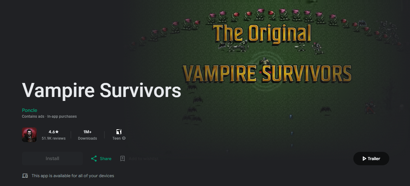 Download & Play Vampire Survivors on PC & Mac (Emulator).