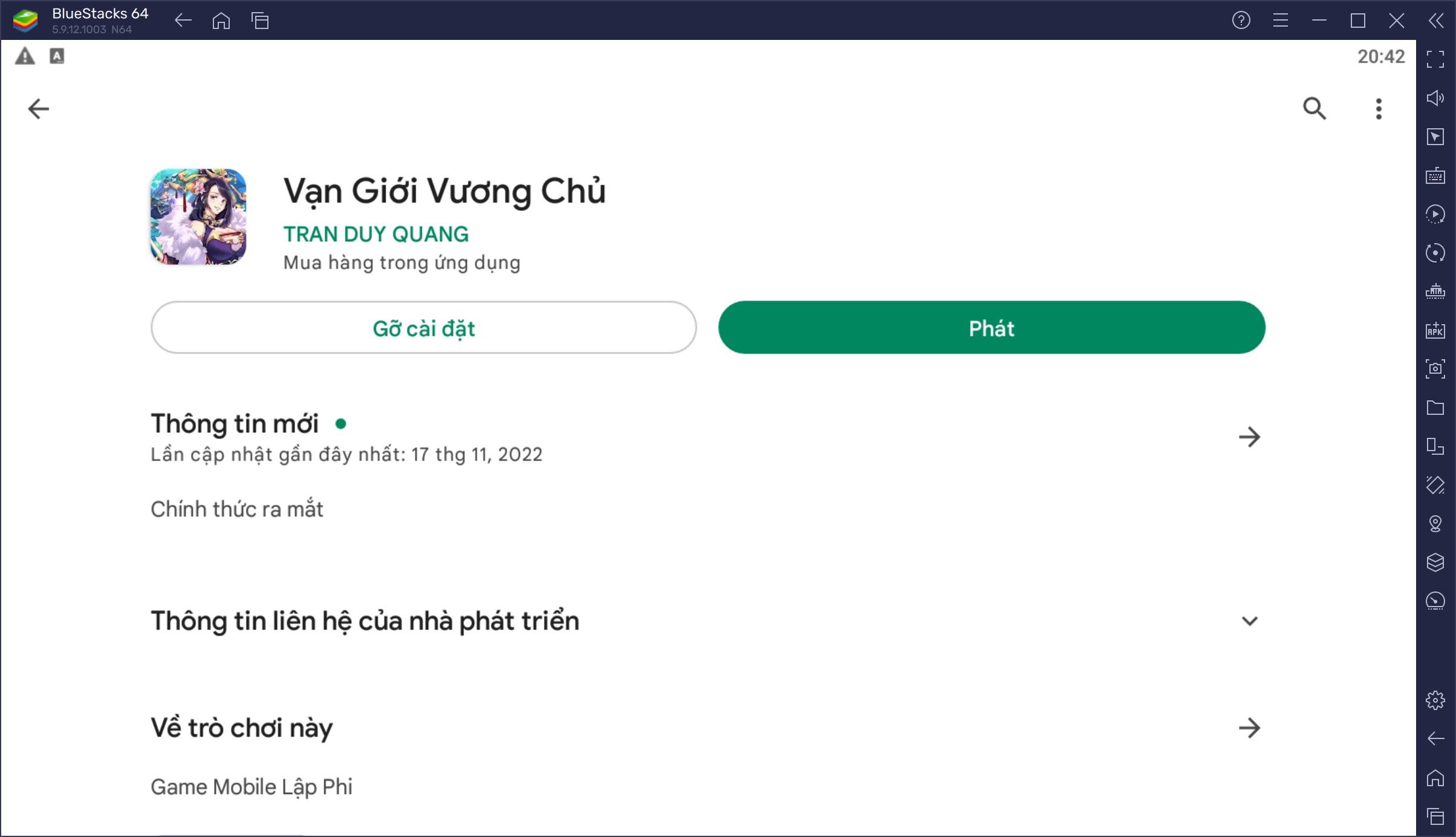 Chơi thử Vạn Giới Vương Chủ trên PC cùng BlueStacks