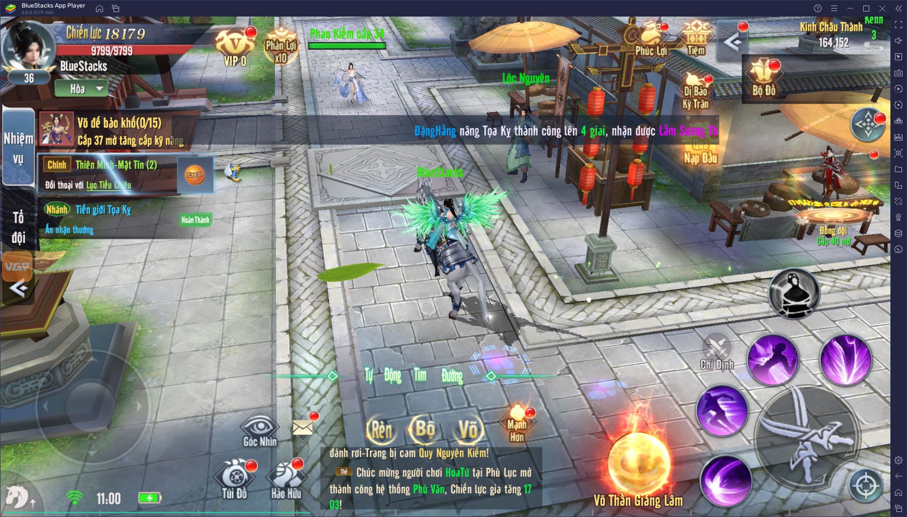 Trải nghiệm game Võ Lâm Thiên Tuyệt trên PC với BlueStacks