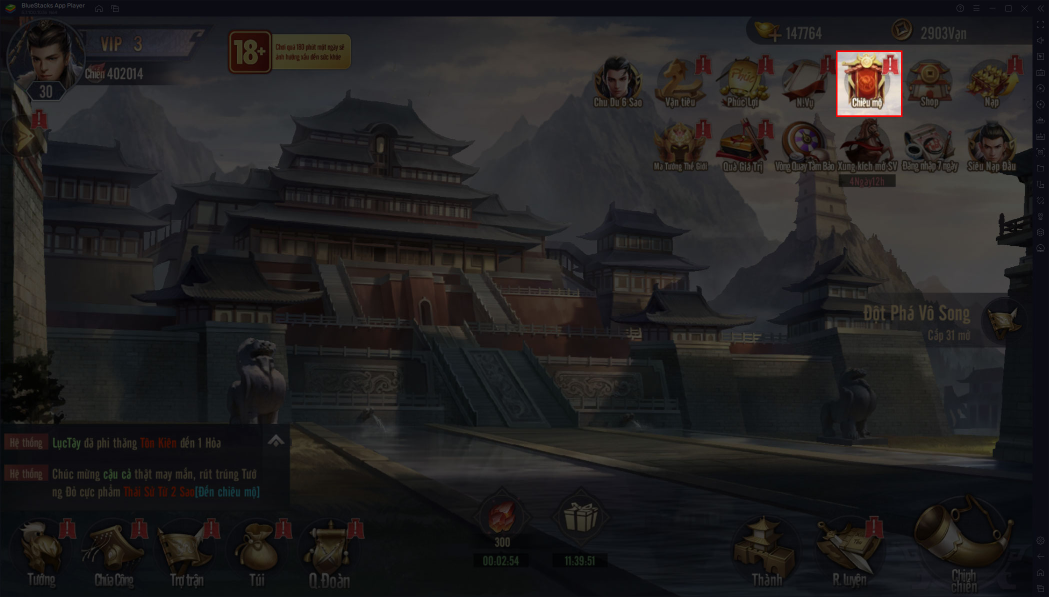 Hướng dẫn game thủ lần đầu chơi Vương Giả Thiên Hạ trên PC