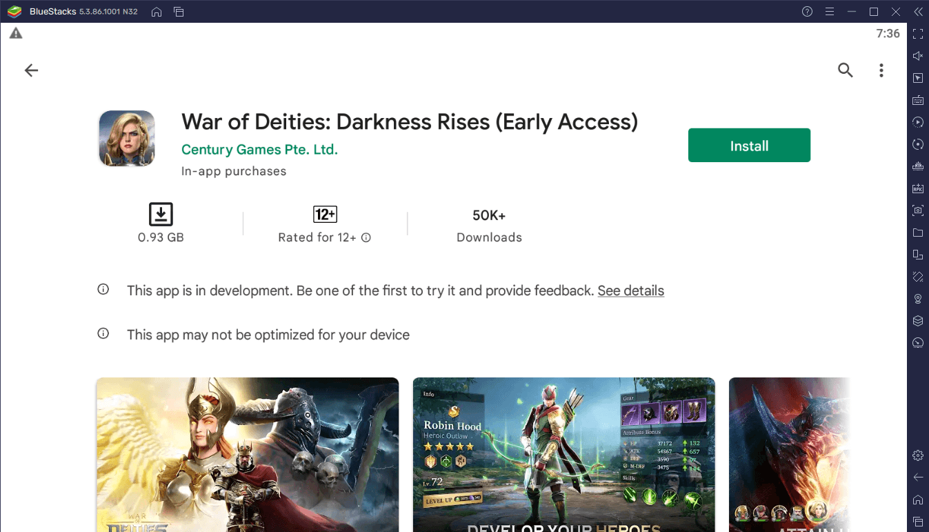 How to Install War of Deities: Darkness Rises on PC or Mac with BlueStacks