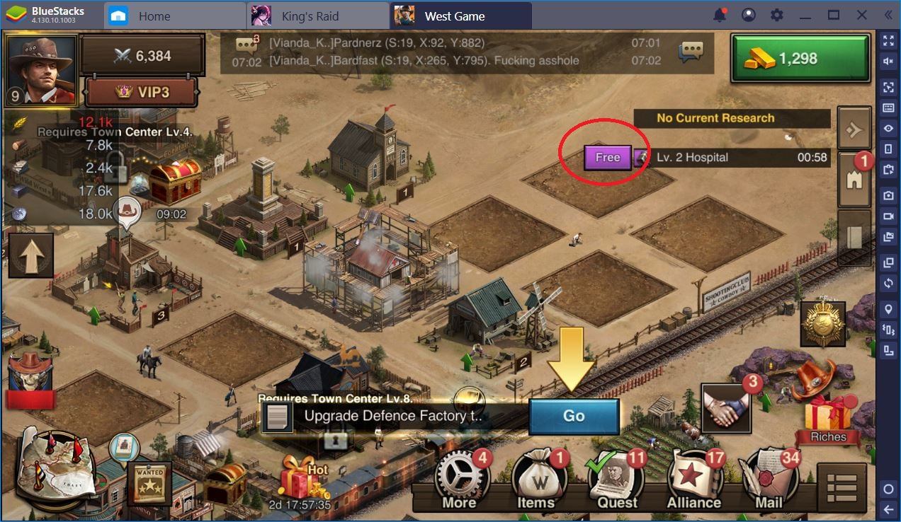 West Game: How to Grow Your Town Center Fast