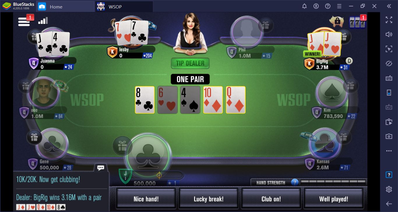 How to Play World Series of Poker on PC with BlueStacks