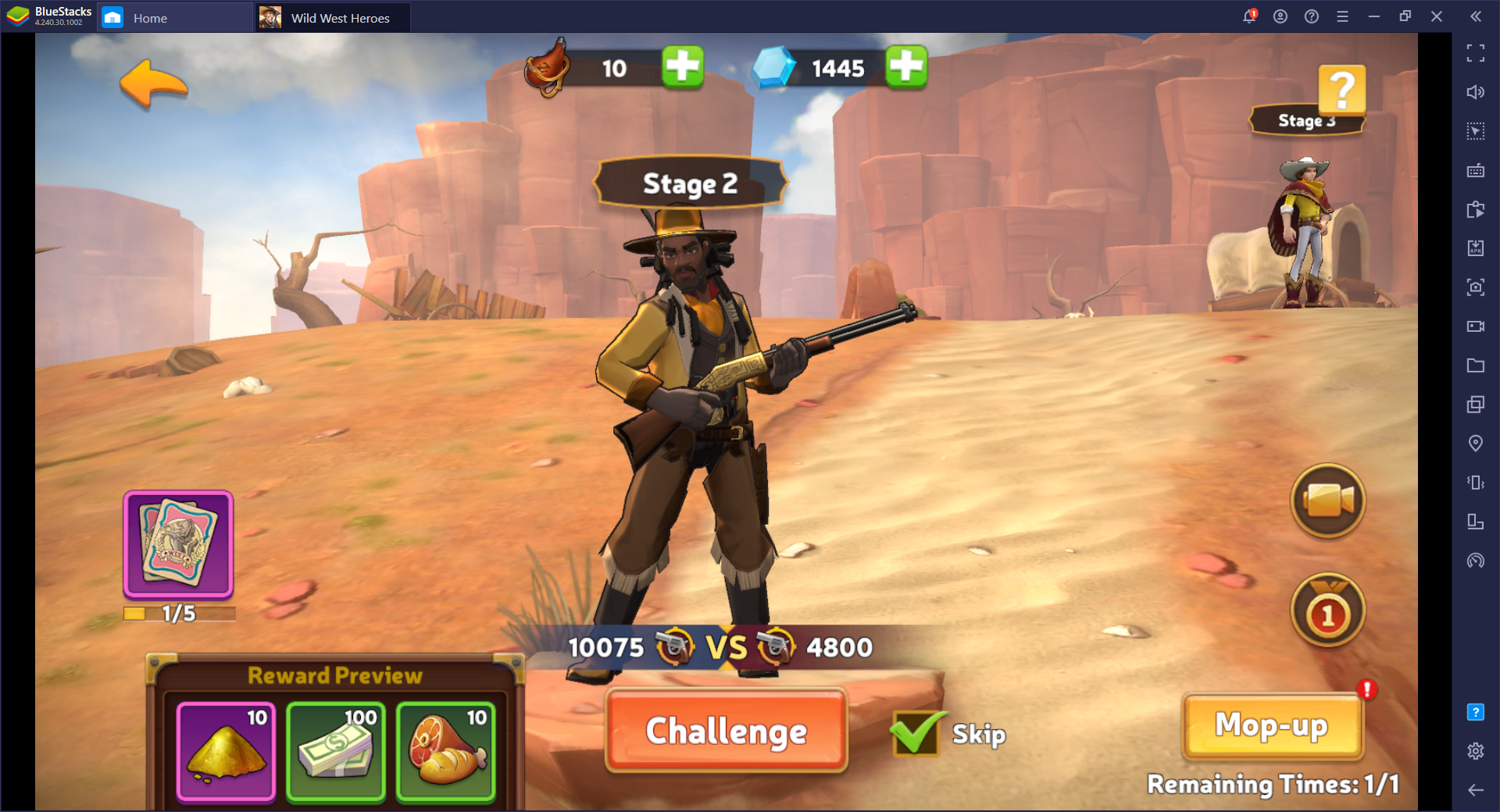 Selamatkan Wild West - Cara Main Wild West Heroes di PC dengan BlueStacks