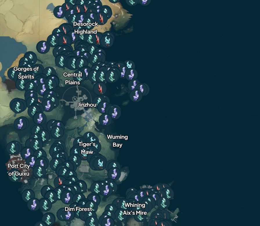 Le Guide de la Carte de Wuthering Waves – Découvrez les Emplacements de Toutes les Ressources Importantes