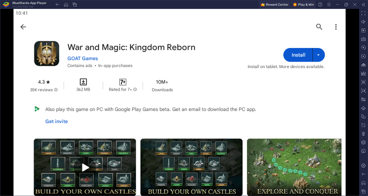 Come giocare a War and Magic: Kingdom Reborn su PC con BlueStacks