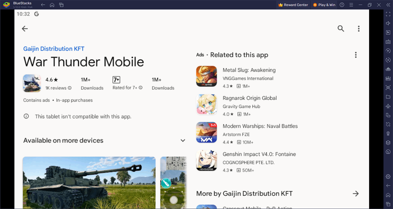 How to Play War Thunder Mobile on PC With BlueStacks