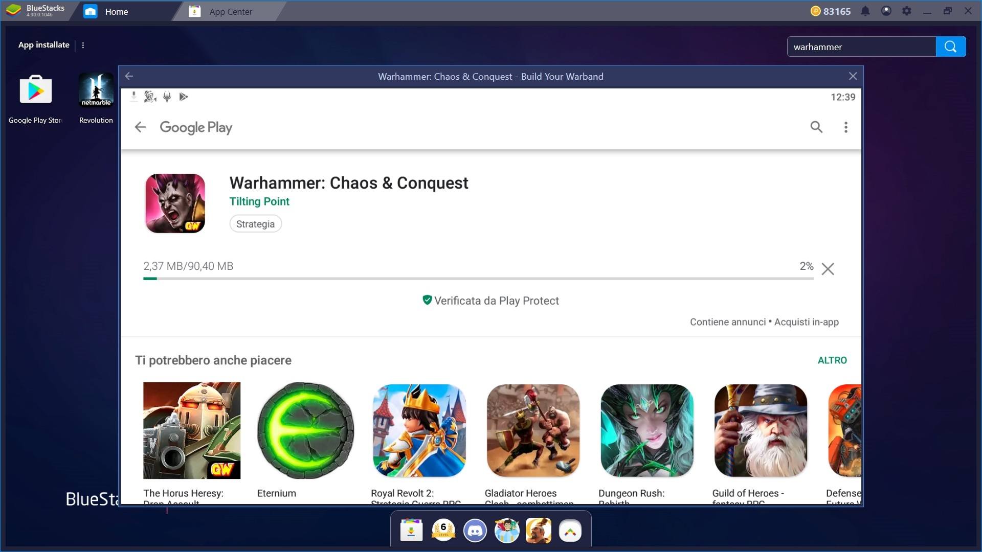 Gioca Warhammer Chaos & Conquest con Bluestacks 4