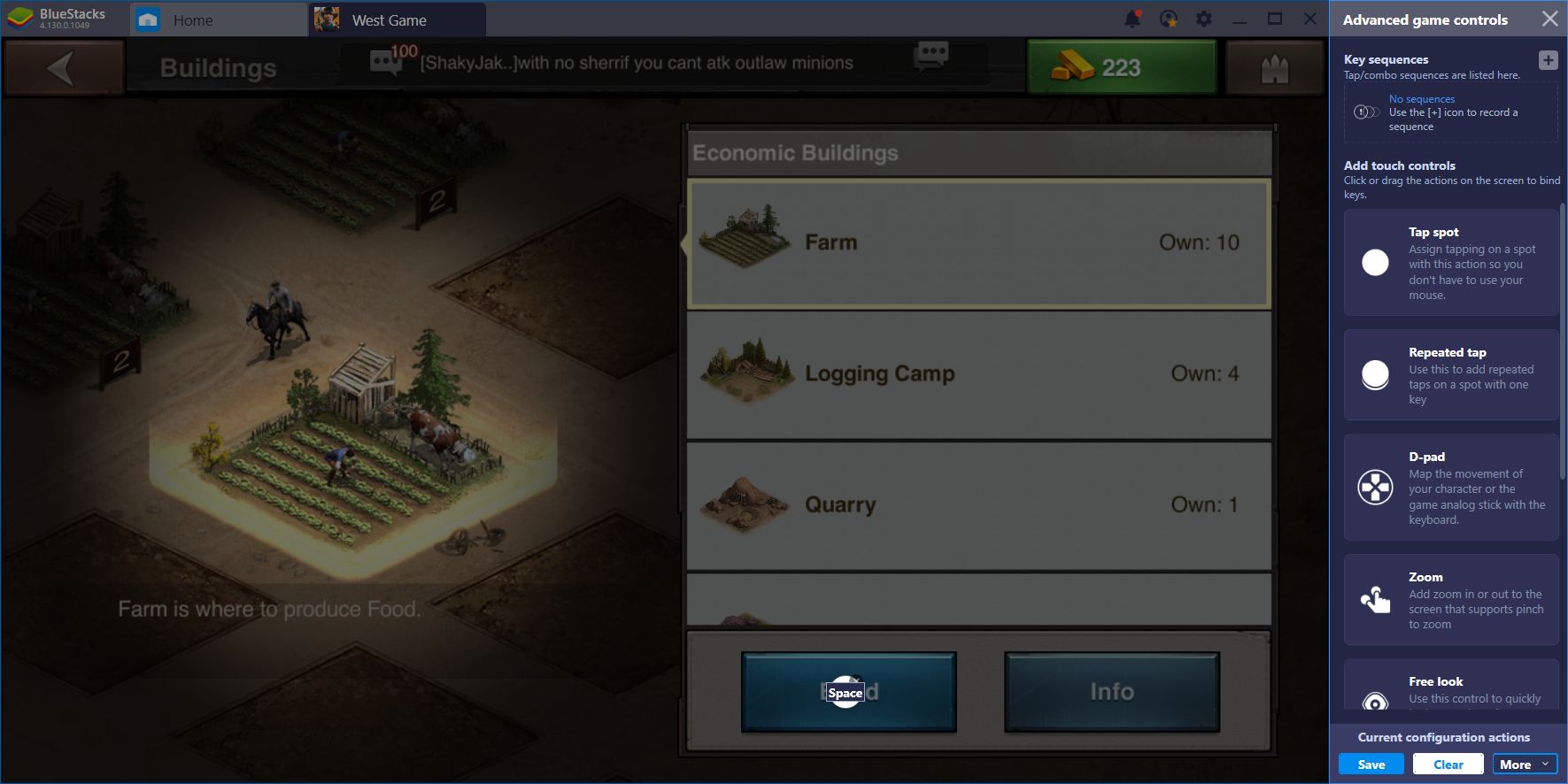 BlueStacks Guide for West Game: Keymapping Domination