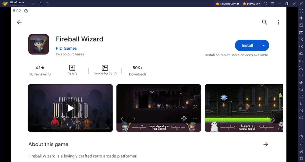 How to Play Fireball Wizard on PC with BlueStacks