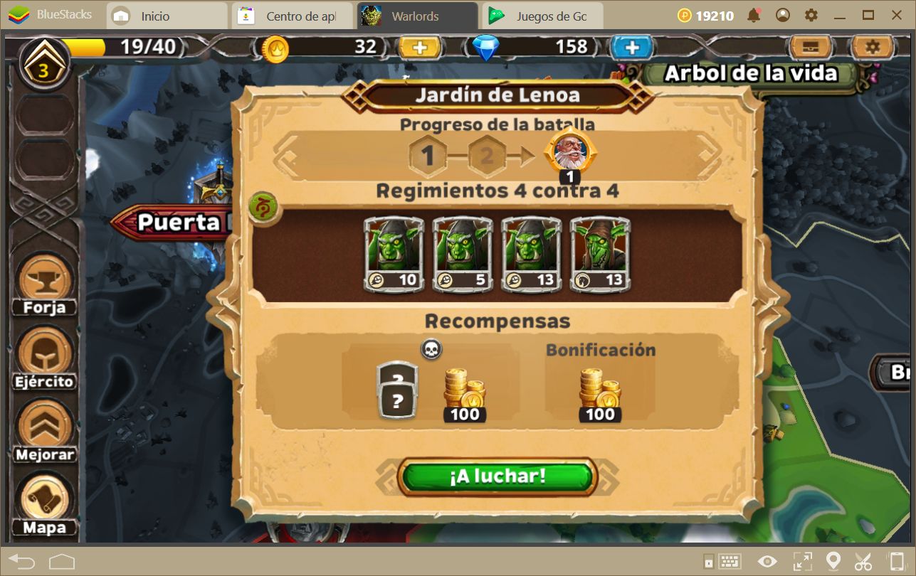 El Combate En Warlords of Aternum