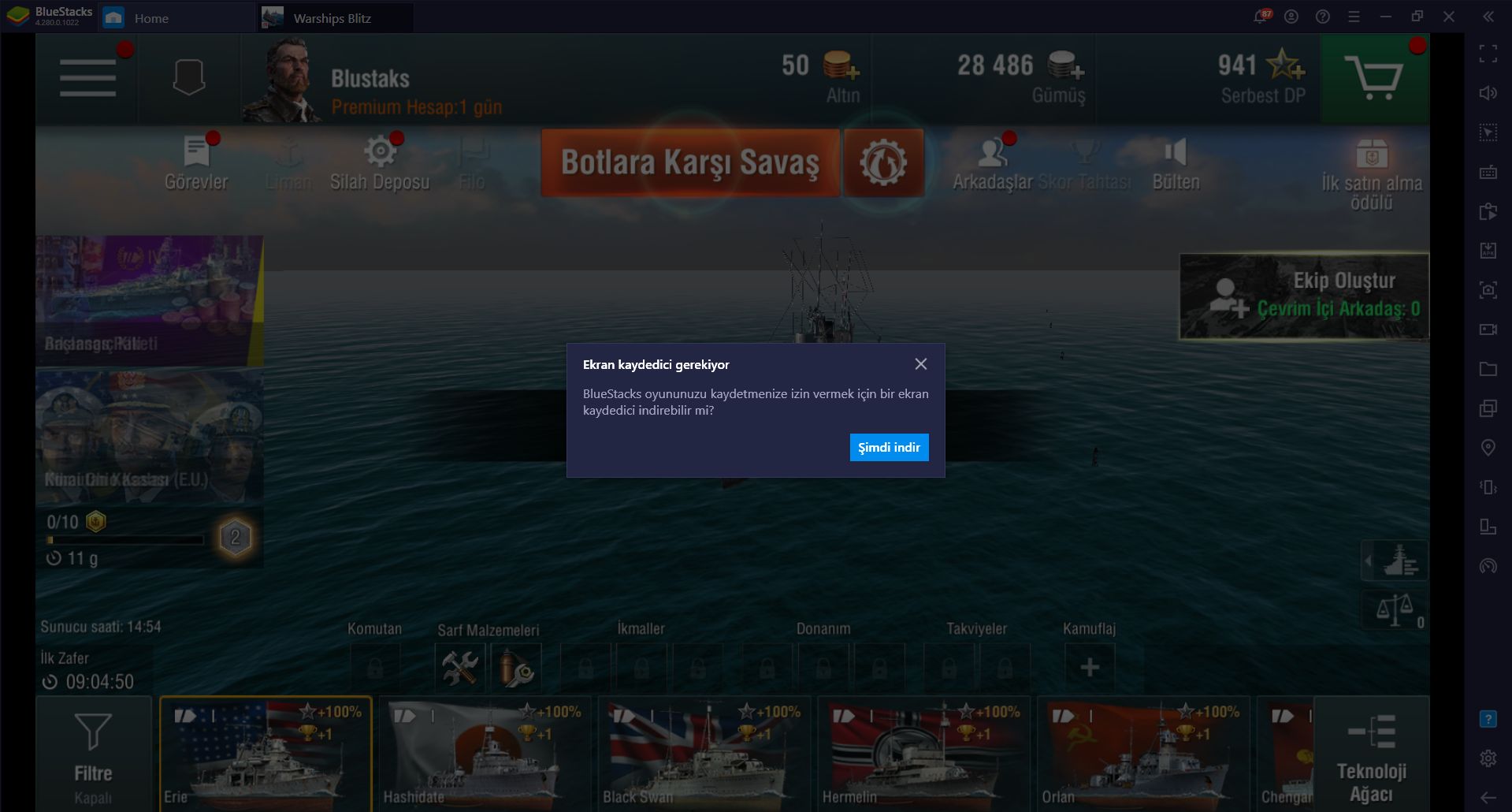 BlueStacks ile World of Warships Oynayın