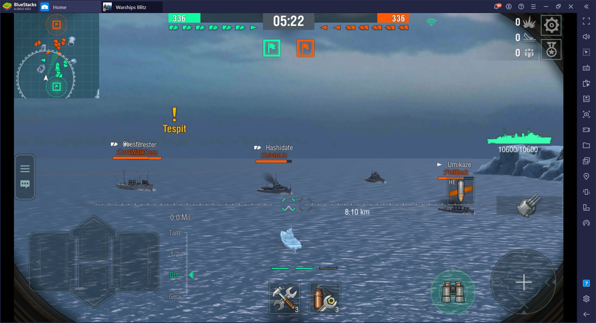 World of Warships Blitz Deniz Savaşları