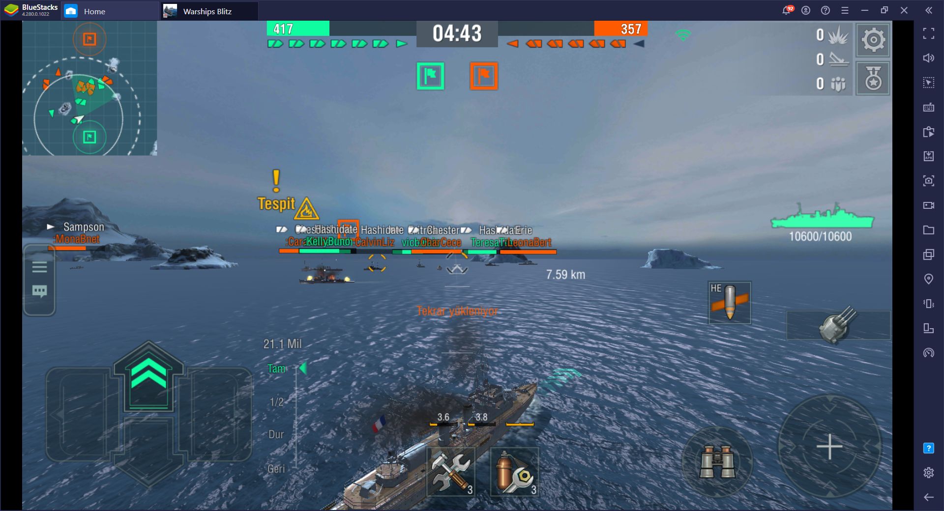 World of Warships Blitz Deniz Savaşları