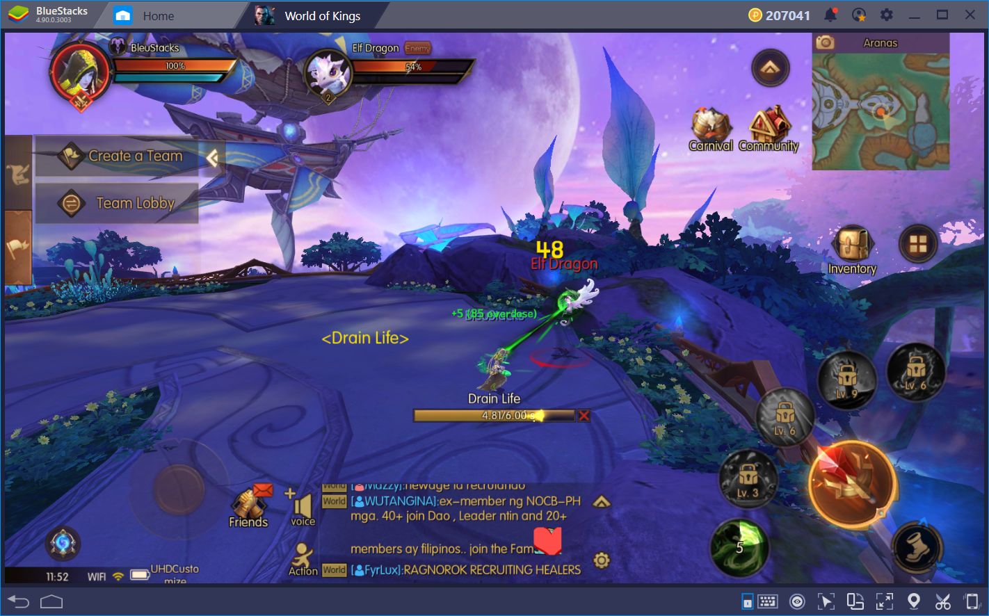 World of Kings en BlueStacks: Impresionantes Gráficas Ultra-HD y Versátiles Esquemas de Control