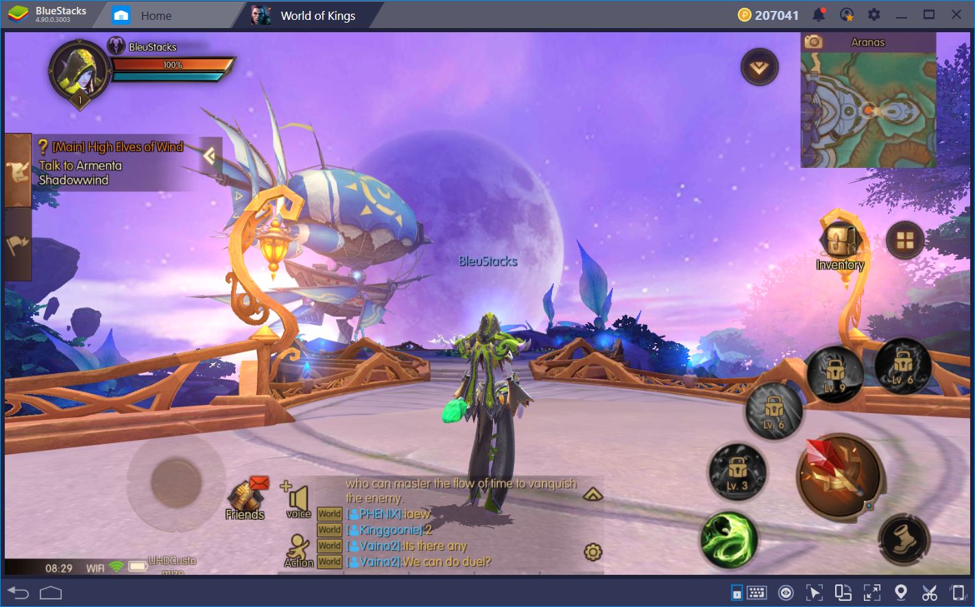 Mundo dos Reis: Como World of Warcraft, mas no Android