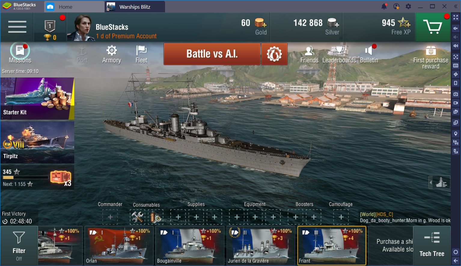 world of warships free