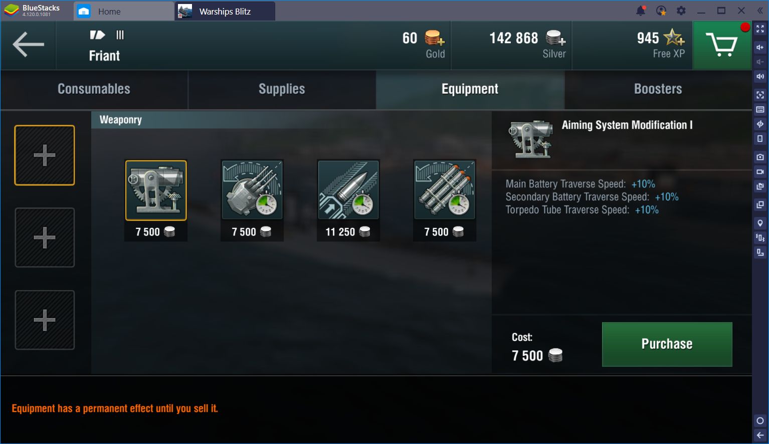 A Glance at the Upgrade System in World of Warships