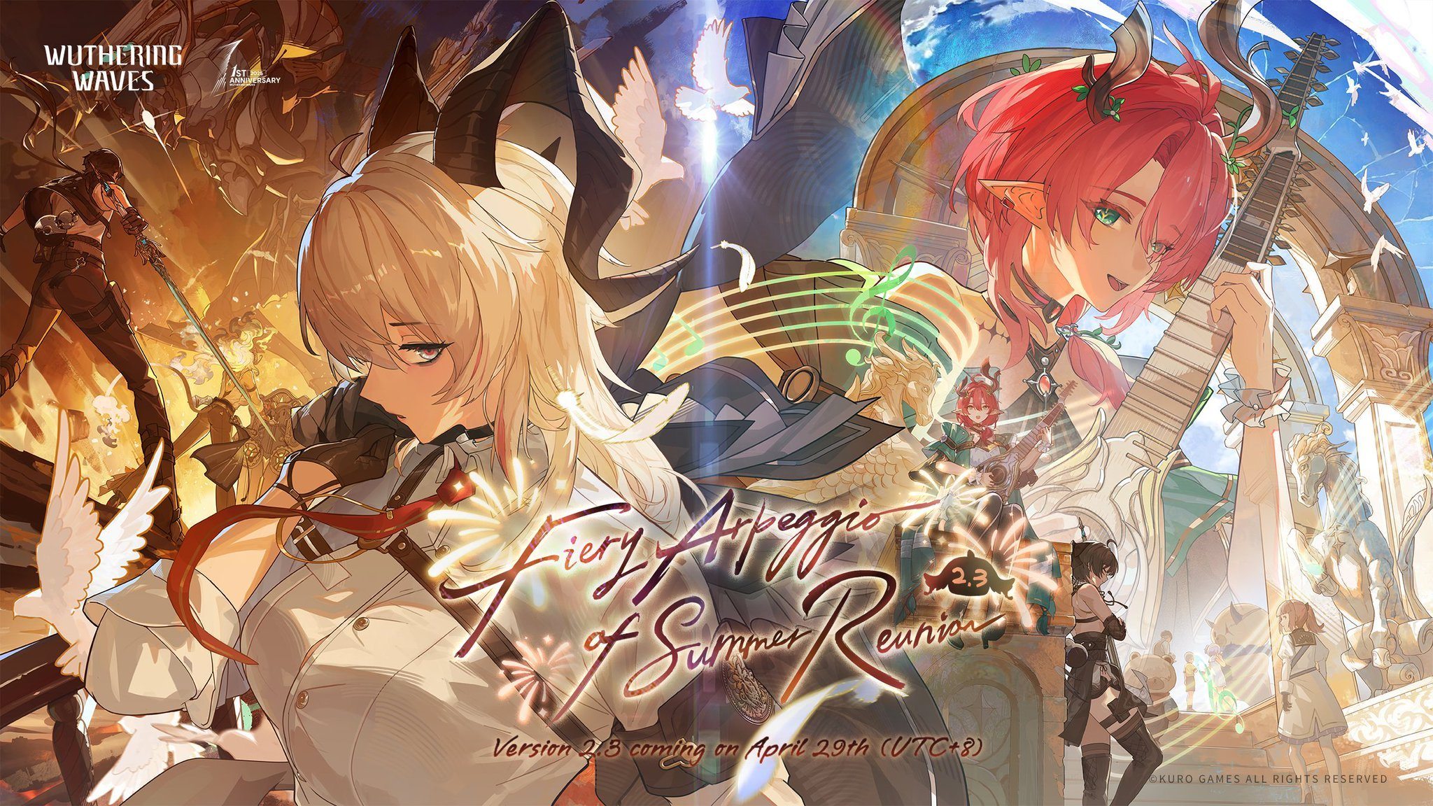 Wuthering Waves Version 2.3 Fiery Arpeggio of Summer Reunion Full Update Overview