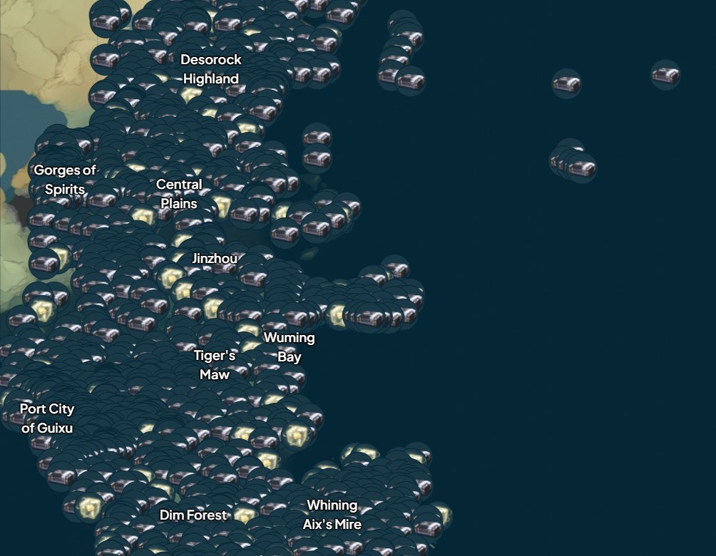 Guía del mapa de Wuthering Waves - Todos los recursos importantes revelados