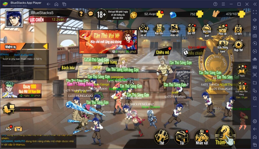 Ý Chí Bất DiệtStand Đại Chiến Cẩm Nang Cho Người Mới BlueStacks