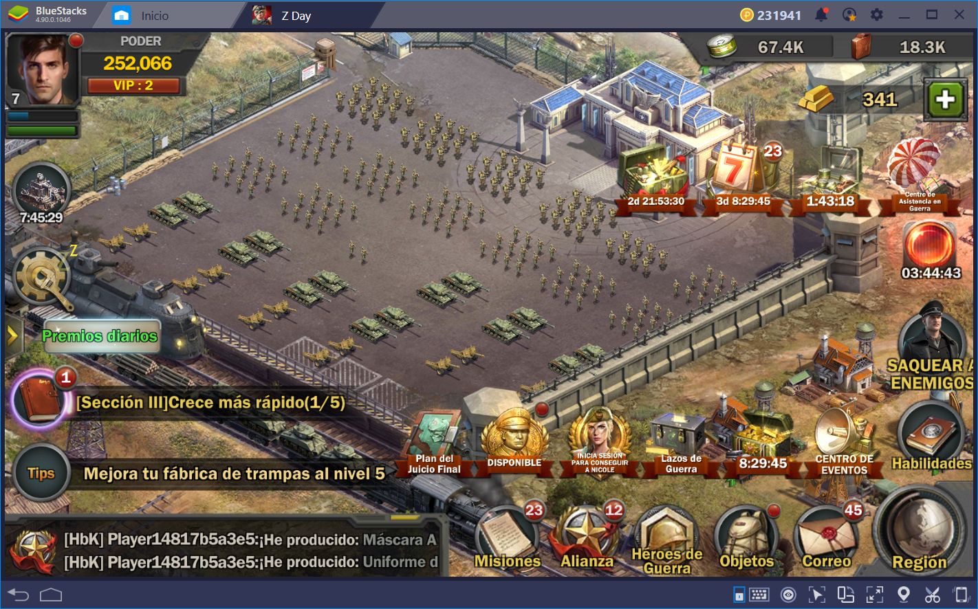 Optimizando tu Producción en Día Z: Héroes de Guerra Desde Temprano