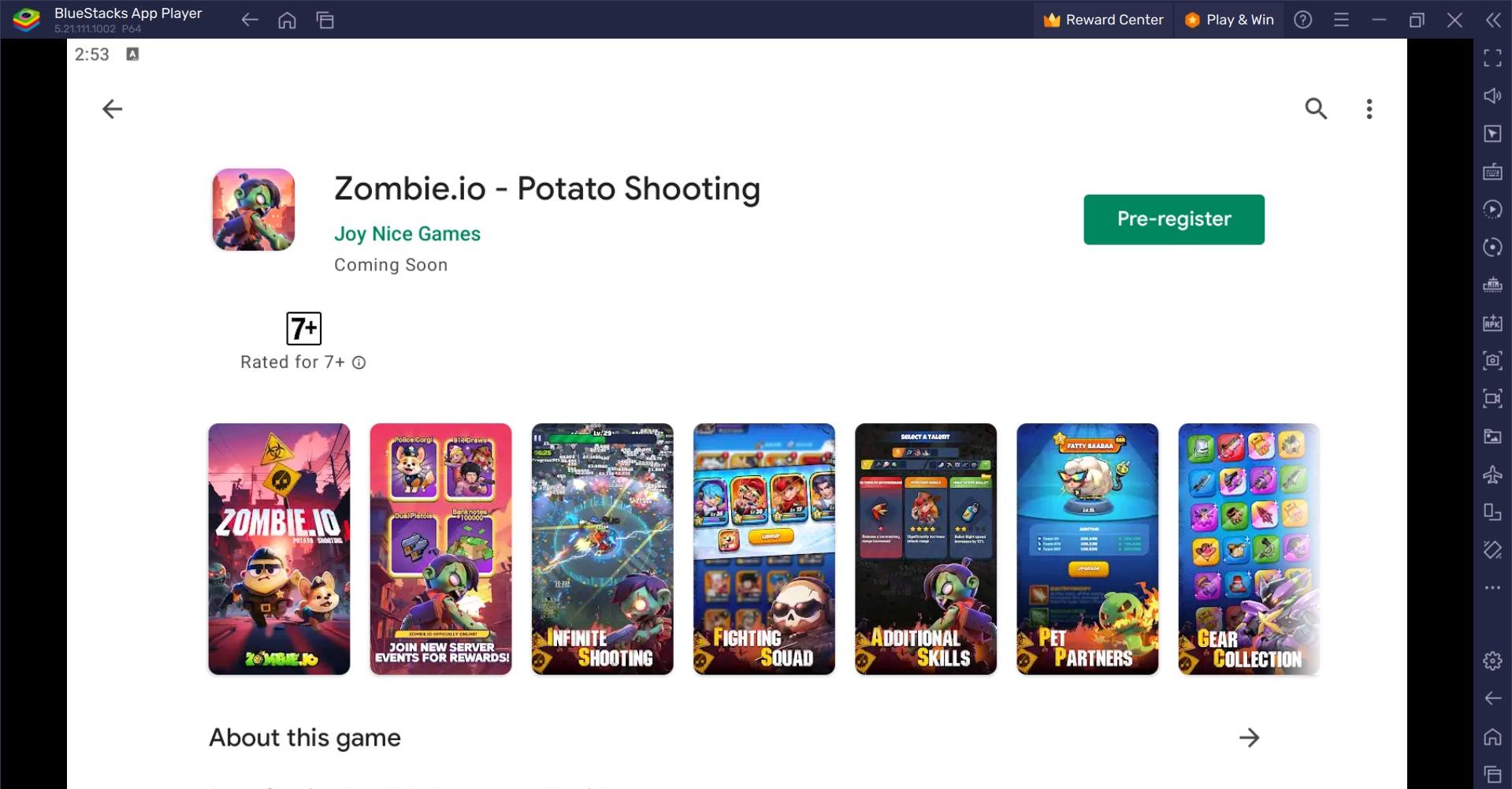 Comment Jouer à Zombie.io - Potato Shooting sur PC avec BlueStacks