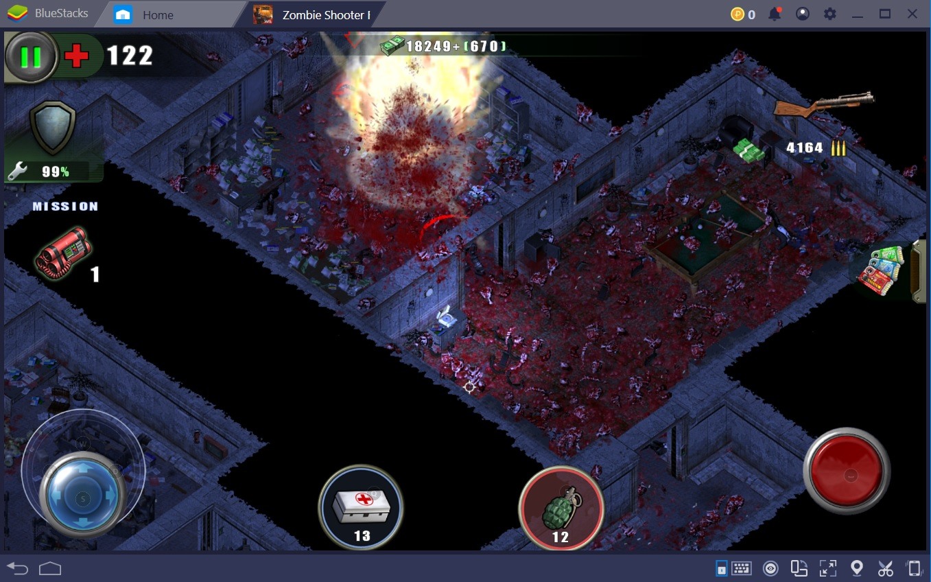 Destroy the Zombie Shooter Walkers with BlueStacks