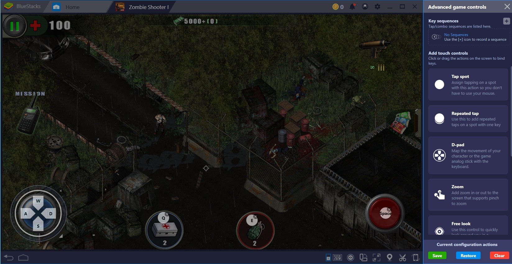 Destroy the Zombie Shooter Walkers with BlueStacks