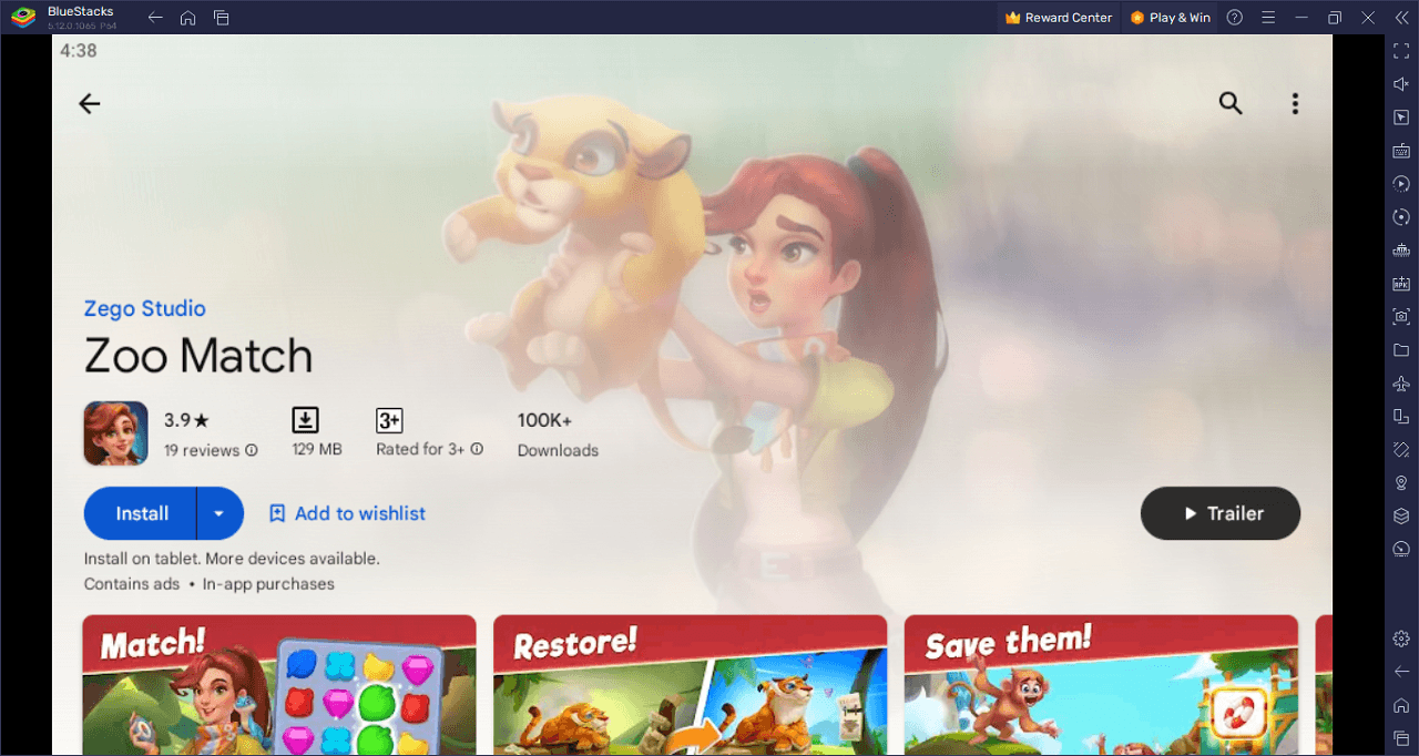 How to Play Zoo Match on PC with BlueStacks