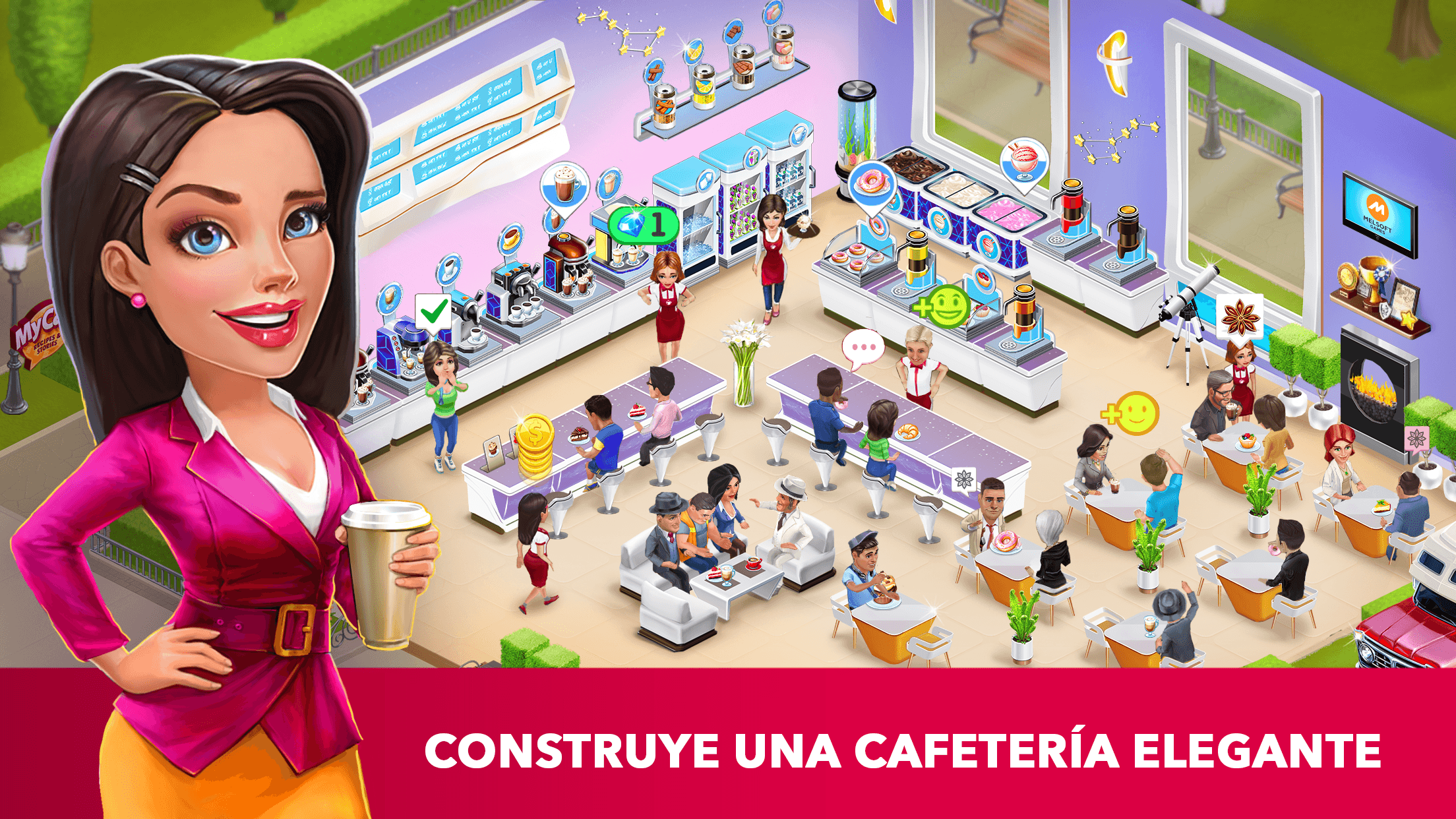 Descarga My Cafe, juego de restaurante en PC con BlueStacks