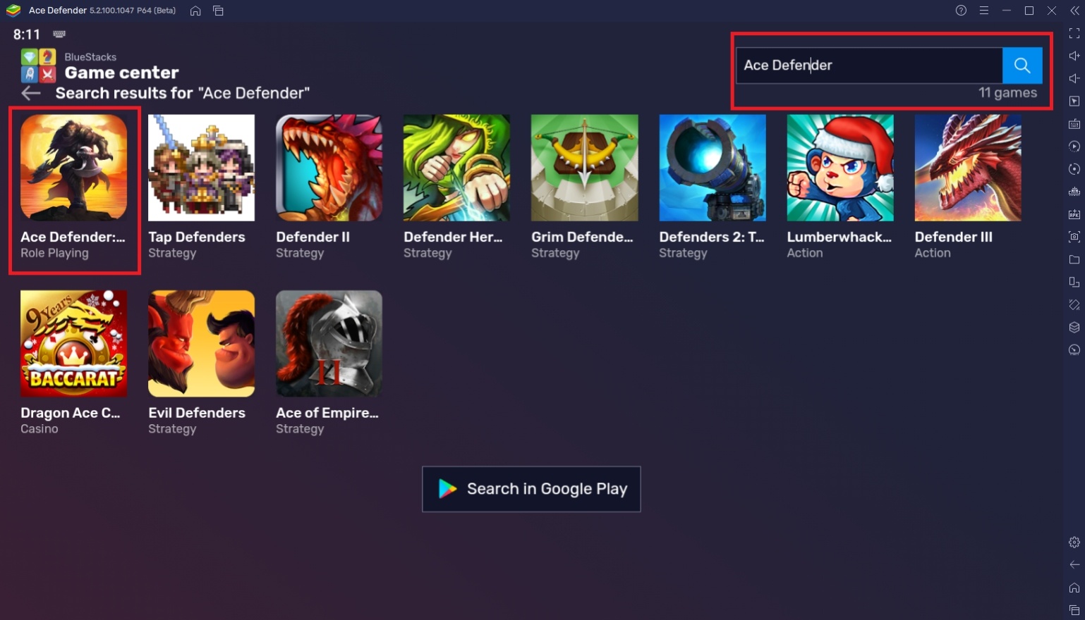 How to Play Ace Defender on PC with BlueStacks