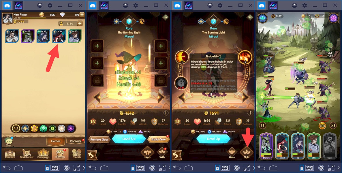 AFK Arena: Cách nâng cấp tướng và thiết lập đội hình