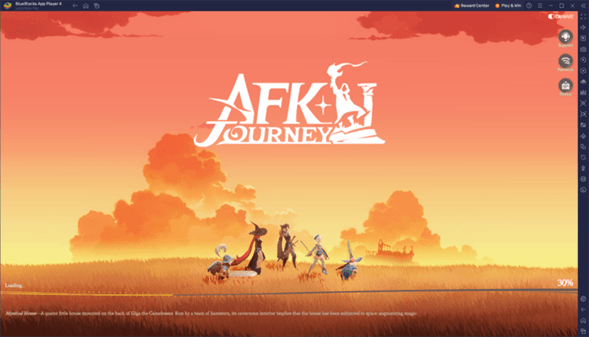 Como jogar AFK Journey no modo paisagem no BlueStacks